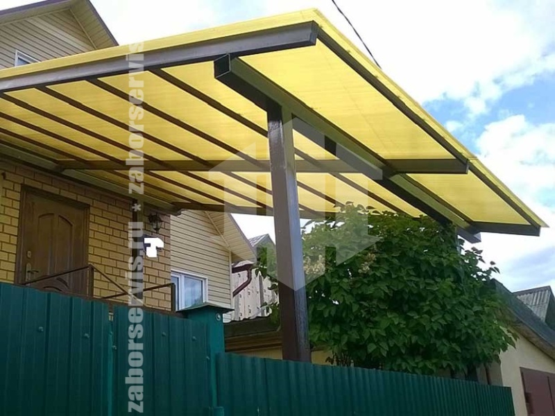 Прямой навес пример 4