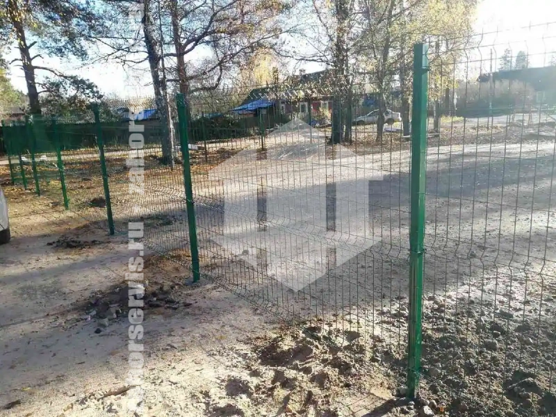 3D заборы для школы 140 метров высота 2,0м