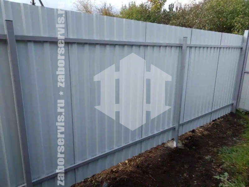 Забор из профнастила 125 метров