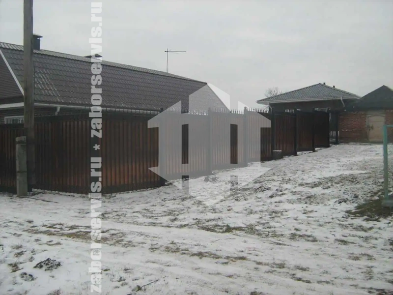 Сварной забор с поликарбонатом 60 метров