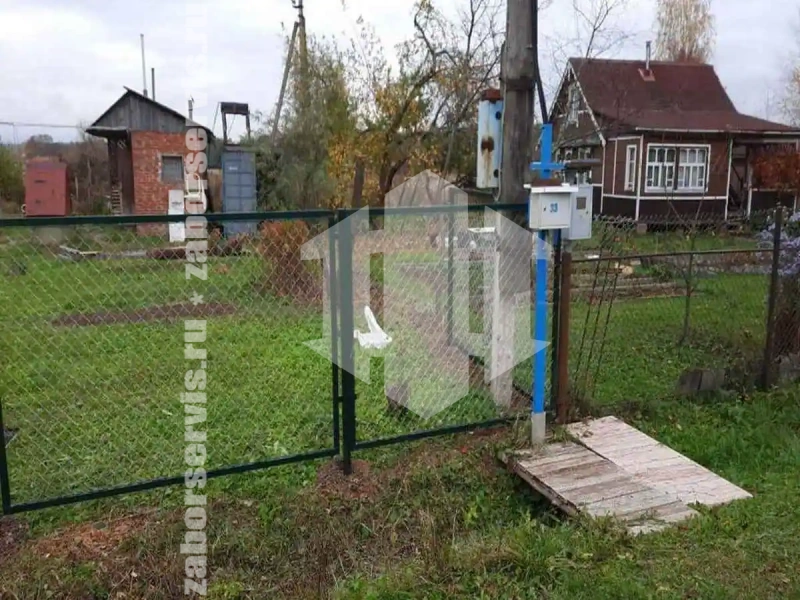 Забор из сетки рабицы секциями 57 метров