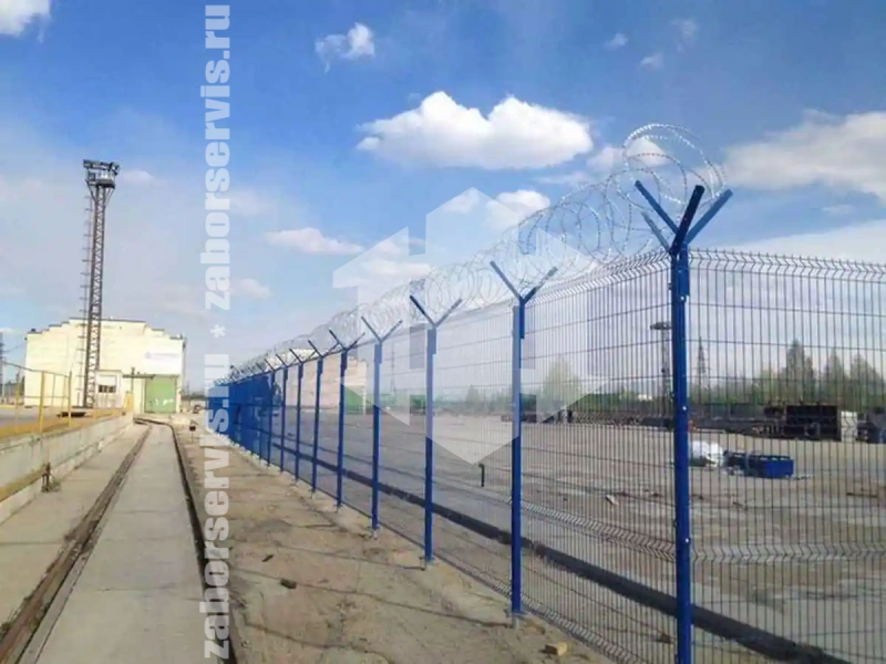 3D забор 175 метров синий 5мм