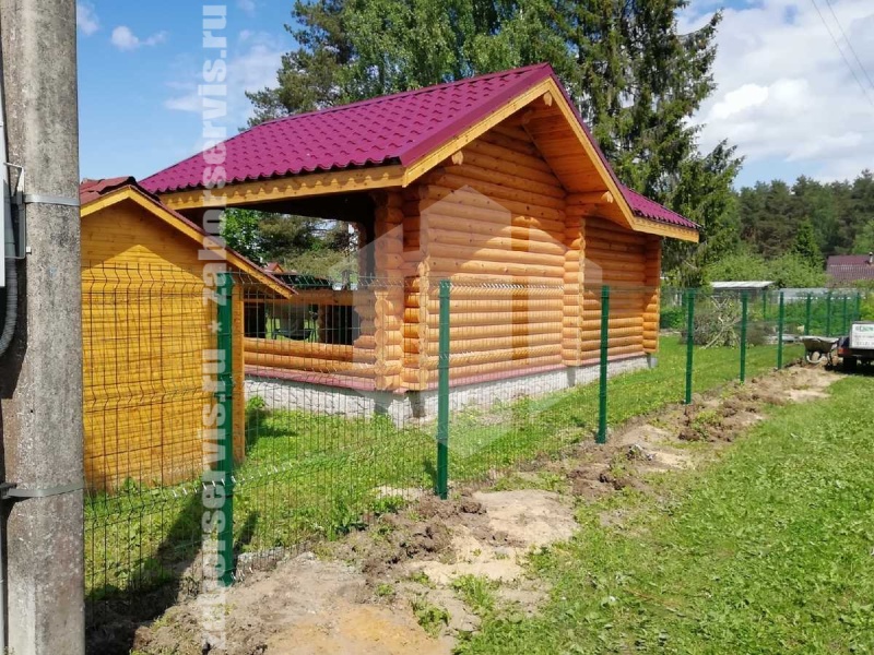 3D забор 126 метров зеленый пример 3 4мм