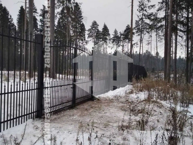 Сварной забор с распашными воротами 100 метров