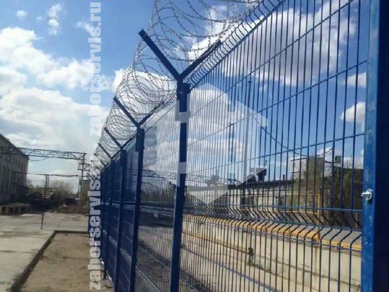 3D забор 175 метров синий 5мм