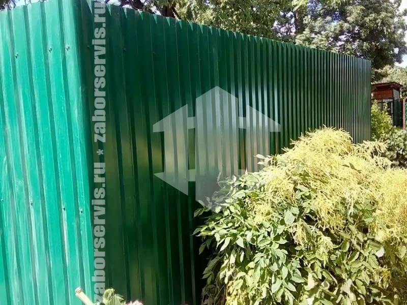 Забор из профнастила 20 метров