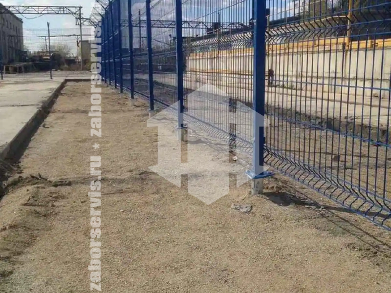 3D забор 175 метров синий 5мм